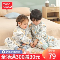 Baby sleeping bag Spring and Autumn Winter thick bamboo cotton baby split leg thin young children kick quilt Four Seasons Universal