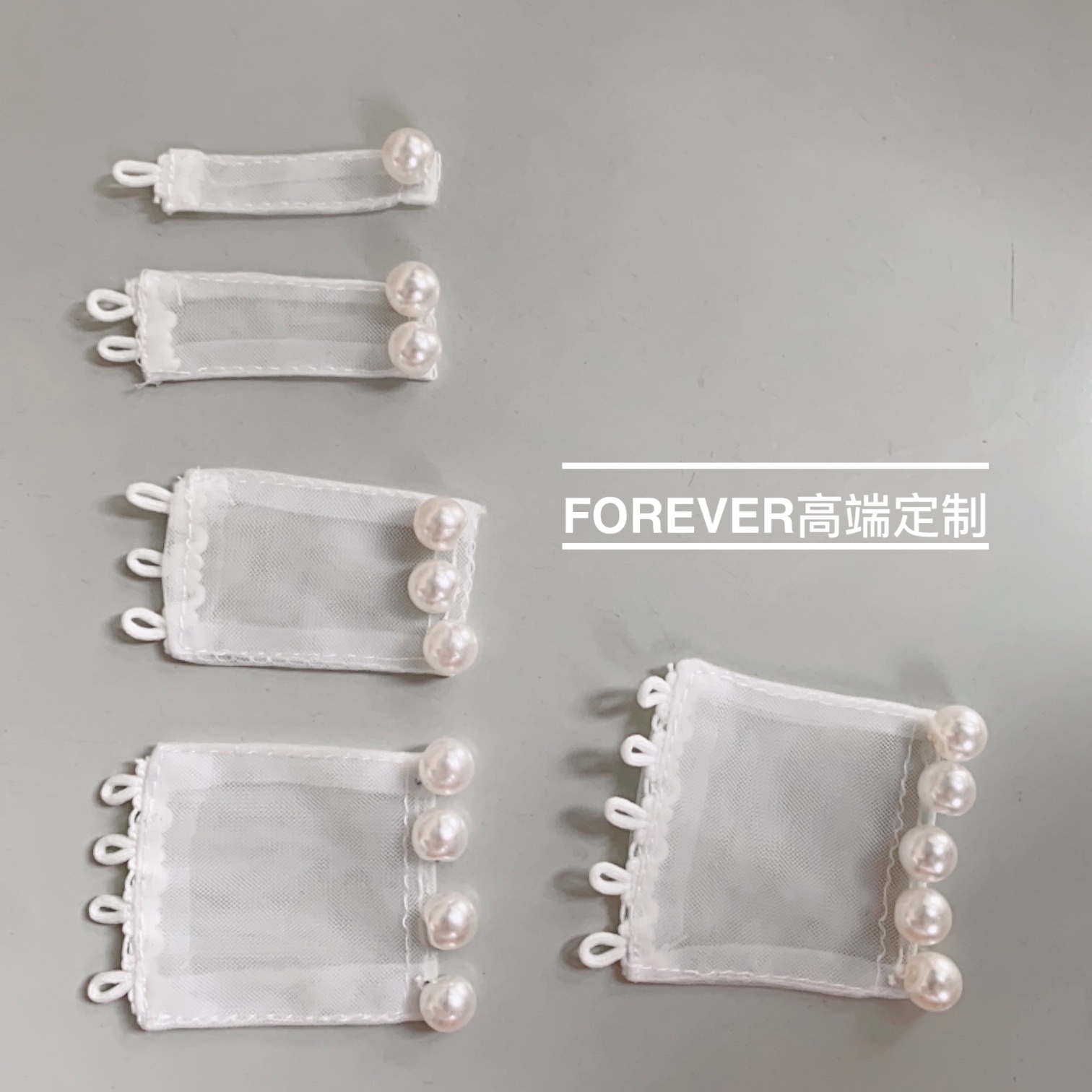 Wedding Dress Accessories: Widening and Enlargement of the Back Collar, Prolonged Pearl Button Block, Wedding Dress Size Modification