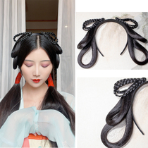  Xiaofeijia modeling wig headband Cute bow Novice lazy hair bag Hanfu ancient style chest full summer wild