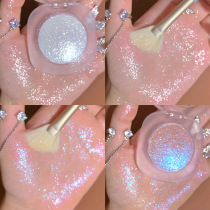 Fairy fluttering mashed potatoes Diamond high-gloss explosion flash fine flash Face brightening and repairing all-in-one plate Dual-use body