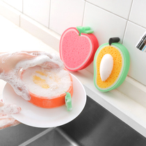 Fruit cleaning sponge dishwashing cloth strong decontamination dishwashing towel kitchen thick scrub dishwashing cloth dishwashing cloth