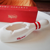 TRIPPY Original Design BOWLING PIN American Retro Bowling Bottle Ceramic Pendulum Ashtrays