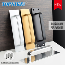 Top-resistant paste-free hole-free sliding door Surface-mounted handle sliding door Wooden door Fire door Channel door bathroom handle