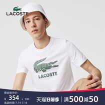 LACOSTE French crocodile mens 21 summer new fashion printing round neck short-sleeved T-shirt men) TH0063