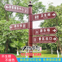 Outdoor vertical signs guide signs community parks scenic spots guide new rural signs
