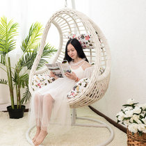 Hanging basket rattan chair Household hanging chair Bedroom girl net red hanging orchid chair Indoor hammock swing Balcony Lazy cradle chair