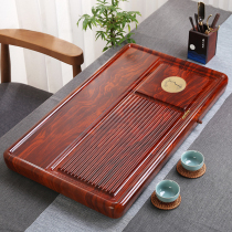 Rosewood tea tray whole log ebony wood simple home size tea table kung fu tea set Electric Wood Tea Sea