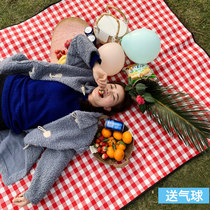 Outdoor plaid picnic mat ins wind spring mat Picnic cloth Pastoral Japanese portable waterproof picnic mat