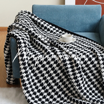 Man Yues house ins Wind bird grid velvet blanket sofa towel sofa bedroom bed tail blanket casual blanket blanket blanket