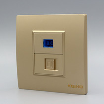 Champagne gold 86 computer fiber optic socket panel Golden network cable network broadband SC optical solder wire socket