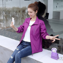 Middle-aged women plus velvet thickened sports windbreaker single jacket Spring and Autumn Winter stand collar running overalls square clothes
