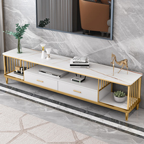 Italian rock board TV cabinet light luxury post-modern simple marble TV cabinet coffee table combination household small apartment