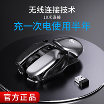HAUWEI Hua wireless mouse mute silent mechanical gaming game dedicated rechargeable notebook Desktop computer office home lol eat chicken cf cross firewire unlimited mouse
