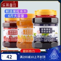 Fresh juice Blueberry fruit drink thick pulp Black forest jam 3kg mango strawberry Orange drink shop special