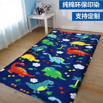 Pure cotton cartoon bedding set in single piece for all-cotton children student single quilt cover 120 * 150 Kindergarten mat cover