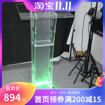 Acrylic podium hotel reception desk wedding ceremony transparent podium