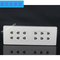 Type 118 six-position panel CAT3 telephone panel 12-hole telephone information wall panel 12-hole voice socket