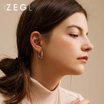 ZEGL earrings earrings female temperament Korean simple circle earrings earrings earrings 2021 New Tide