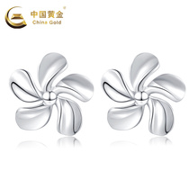 China gold-platinum slowly meet small flower earrings earrings jewelry fashion simple ins niche design Women