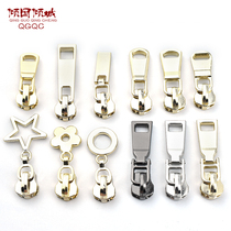 Metal zipper head pull pendant No. 5 zipper pendant zipper buckle zipper slider decoration gold bag zipper accessories
