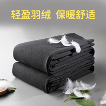 2021 Winter New down pants men wear tight and thin thick northeast slim body warm cotton pants middle-aged and elderly people