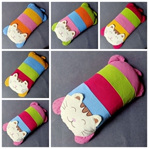Cotton crepe buckwheat Shell Pearl cotton liner cute anti-deviation Head 0-1 year old kitten should have a cartoon pillow