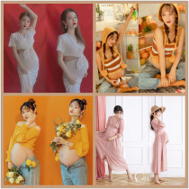 Photo studio pregnant woman Photo Costume Studio Theme Photography photo costume cute fresh dress Art Photo dress