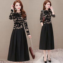 Large size boutique womens high-end lady dress age dress this year popular skirt 2021 spring and autumn dress New Tide