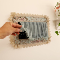 Dust cover living room cover intercom visual decoration new set 2018 lace cover cloth doorbell Telephone art doorbell