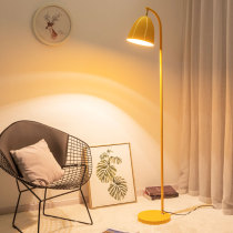Floor lamp living room Nordic bedroom study simple Net red post modern sofa remote control LED reading vertical desk lamp