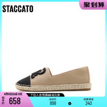 Thagatu new small fragrant wind fisherman shoes flat bottom shoes one foot pedal sloth shoes single shoes womens shoes 9UA96CA1