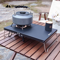 Outdoor picnic spider burner table portable picnic table folding storage table card stove insulation table