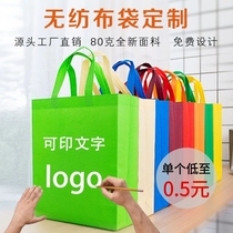Non-woven tote bag custom-made eco-bag custom logo tutorial class printing custom advertising shopping takeout