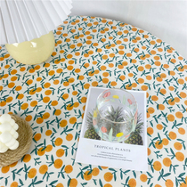 Small floral tablecloth ins Korean style retro picnic cloth famous soft dress home background cloth desk coffee table cloth