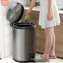 Good helper stainless steel trash can household with cover kitchen foot step large deodorant living room high-grade toilet toilet