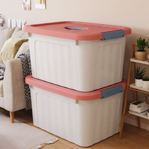  Good helper storage box King-size household finishing storage clothes box Plastic clothing box with pulley tool basket