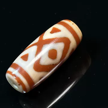 天珠8385　　金剛三眼天珠 原礦西藏三眼天珠金剛蓮花三眼天珠佛珠手串項鏈吊墜配珠配飾