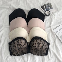 Strapless Joker Sexy Bra Womens New Korean version gathers thin lace underwear no-scratch sexy top