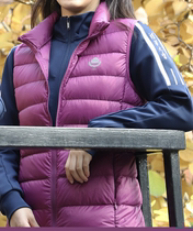 Tsinghua University down jacket down vest ultra-light warmth can be stored stand collar vest (womens model)