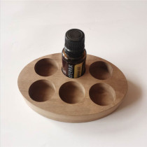Essential oil storage box display stand solid wood small Table 1 layer 6 grid 15m multi-Terry bottle suitable for walnut frame new products