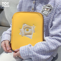 Poached egg toast ipad storage bag has compartments inside Korean creative 11-inch 13 tablet computer storage inner bag