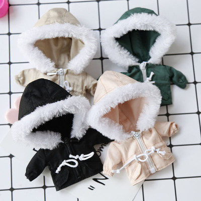 taobao agent OB11 Molly coat zipper drawing rope torch pitch Piccodo body GSC clay hair collar coat