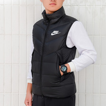 Nike mens horse clip 2021 spring new warm jacket windproof stand collar down jacket vest CV8975-010