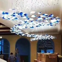 Model House clubhouse villa sales department Hall corridor aisle ceiling decoration glass air hanging hanging parts