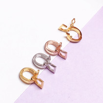 s925 pure silver universal buckle 100 lap universal open-opening buckle head DIY pearl buckle subhand chain necklace double open buckle bag