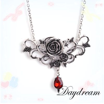 taobao agent Japanese soft retro ruby pendant, Lolita style, punk style, Gothic