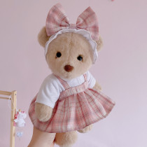 Original TeddyTales30cm Lena Bear jk school uniform 20cm Lena Bear clothes strap skirt doll