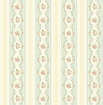 Wallpaper American pastoral style imported pure paper rose vertical stripe wedding room girl room background wall paper WQ tail goods