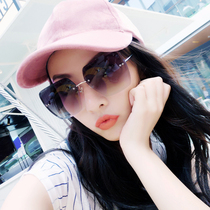 Japan (top luxury) Cosp Kosp large frame transparent sunglasses round face sun glasses female personality Net red glasses male