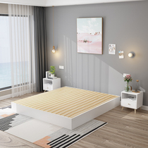 Board bed modern simple double bed 1 8 m tatami bed 1 5m1 2 single bed rental room bed rack B & B